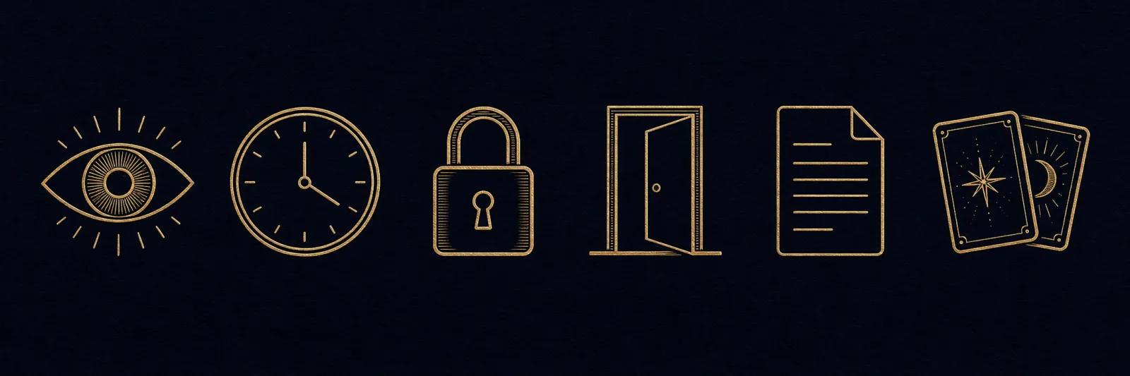 Six pictogrammes : observer, minuter, protéger, sortir, documenter et lire les cartes